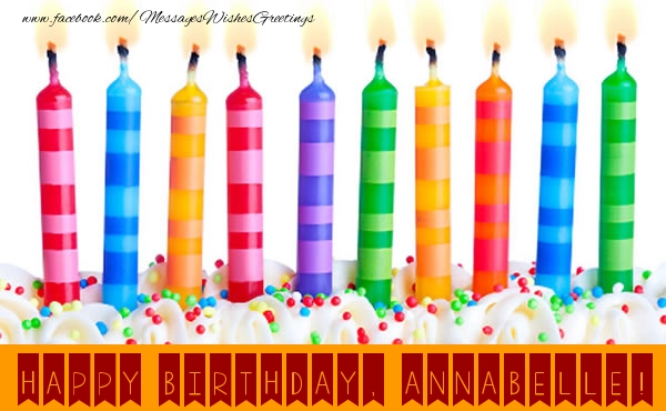 Greetings Cards for Birthday - Happy Birthday, Annabelle!