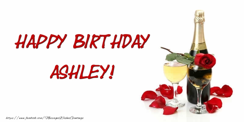 Greetings Cards for Birthday - Happy Birthday Ashley