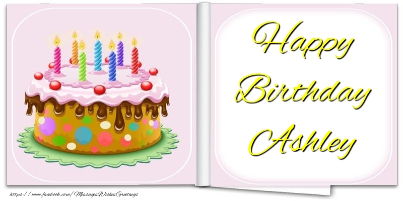 Greetings Cards for Birthday - Happy Birthday Ashley