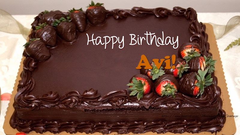 Greetings Cards for Birthday - Champagne | Happy Birthday Avi!