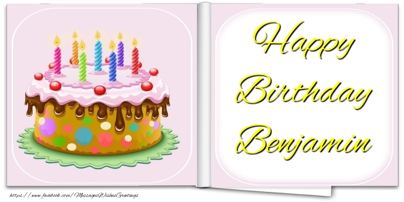 Greetings Cards for Birthday - Happy Birthday Benjamin