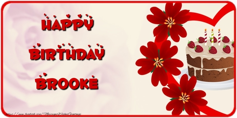 Greetings Cards for Birthday - Happy Birthday Brooke