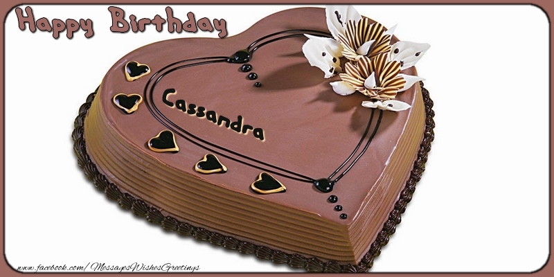 Greetings Cards for Birthday - Cake | Happy Birthday, Cassandra!