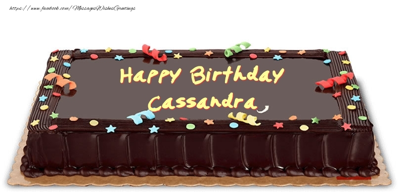 Greetings Cards for Birthday - Cake | Happy Birthday Cassandra