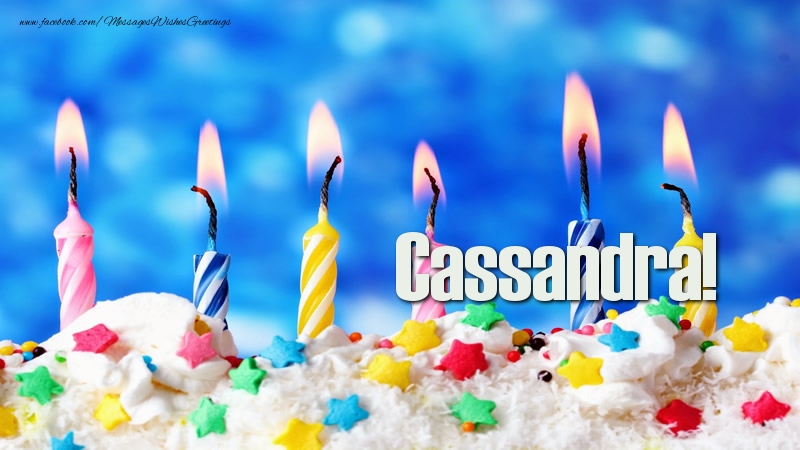 Greetings Cards for Birthday - Happy birthday, Cassandra!