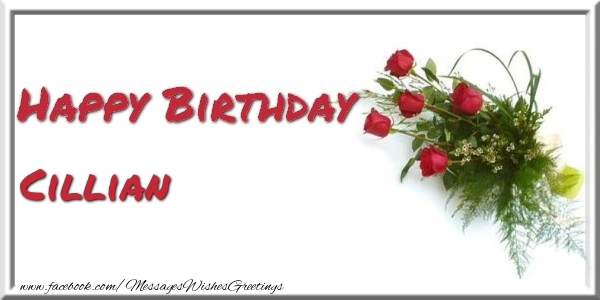 Greetings Cards for Birthday - Happy Birthday Cillian