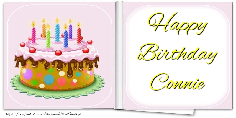 Greetings Cards for Birthday - Happy Birthday Connie
