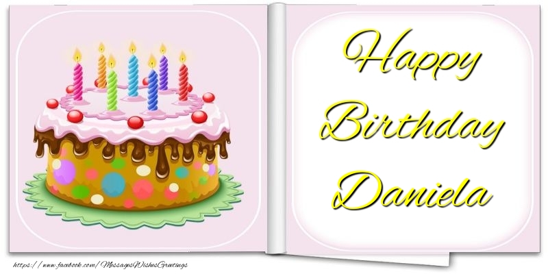 Greetings Cards for Birthday - Happy Birthday Daniela