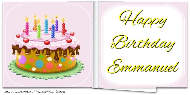 Greetings Cards for Birthday - Happy Birthday Emmanuel