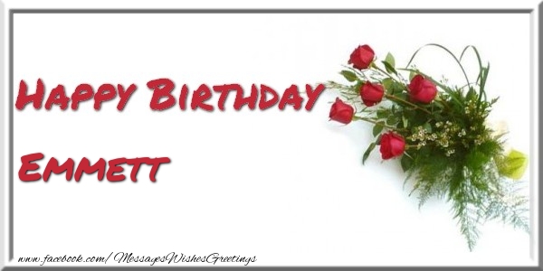 Greetings Cards for Birthday - Happy Birthday Emmett
