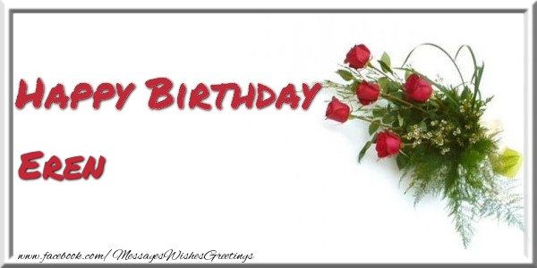 Greetings Cards for Birthday - Happy Birthday Eren