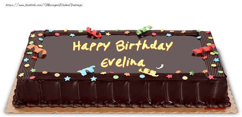 Greetings Cards for Birthday - Happy Birthday Evelina