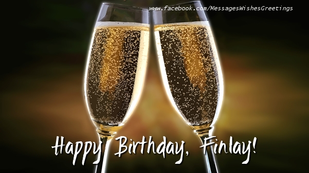 Greetings Cards for Birthday - Happy Birthday, Finlay!
