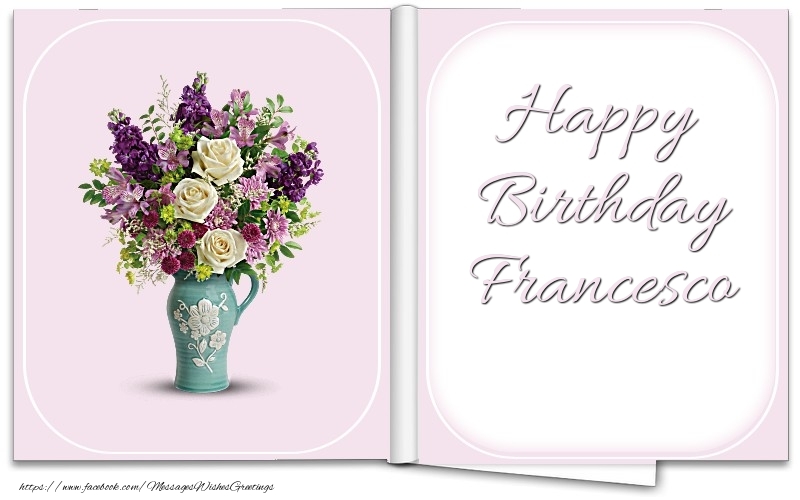 Greetings Cards for Birthday - Happy Birthday Francesco