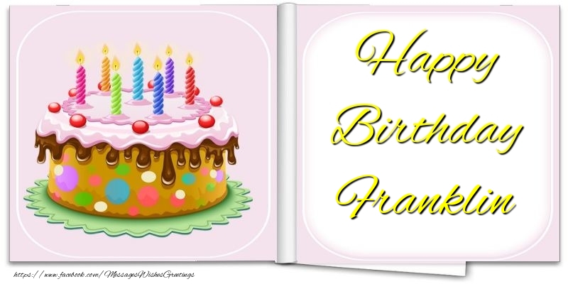 Greetings Cards for Birthday - Happy Birthday Franklin