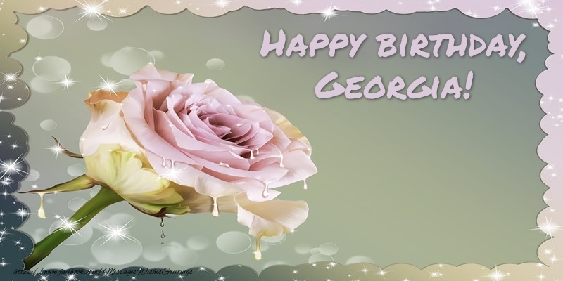 Greetings Cards for Birthday - Happy birthday, Georgia