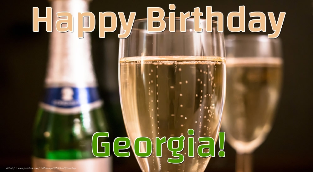 Greetings Cards for Birthday - Happy Birthday Georgia!