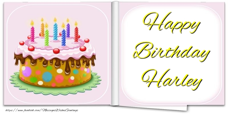 Greetings Cards for Birthday - Happy Birthday Harley