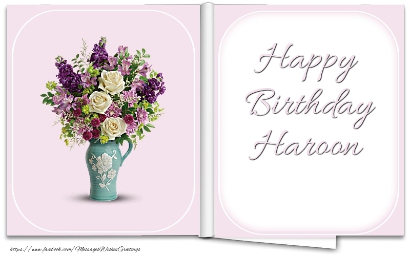 Greetings Cards for Birthday - Happy Birthday Haroon