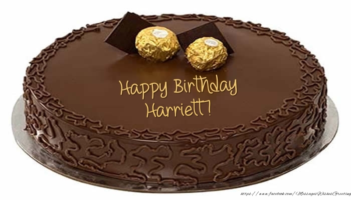 Greetings Cards for Birthday - Cake - Happy Birthday Harriett!