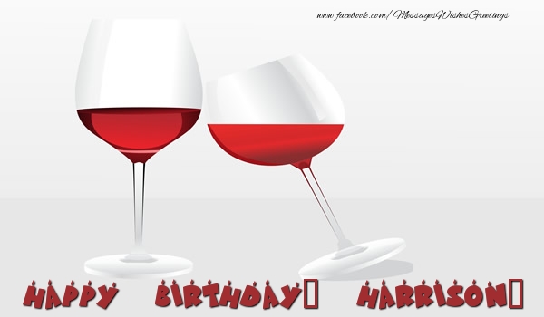 Greetings Cards for Birthday - Champagne | Happy Birthday, Harrison!