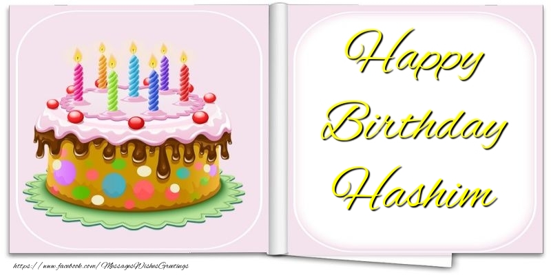 Greetings Cards for Birthday - Happy Birthday Hashim