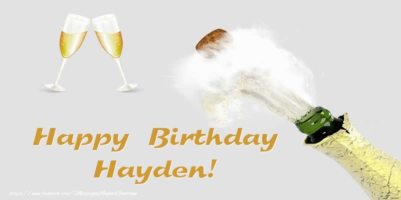 Greetings Cards for Birthday - Happy Birthday Hayden!