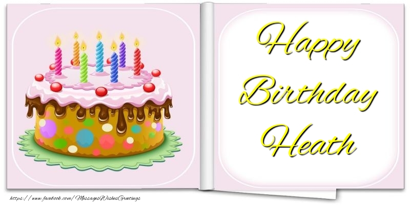 Greetings Cards for Birthday - Happy Birthday Heath
