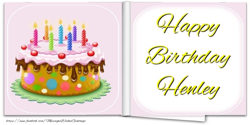 Greetings Cards for Birthday - Happy Birthday Henley
