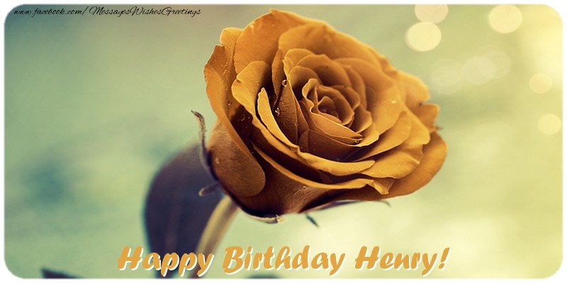 Greetings Cards for Birthday - Happy Birthday Henry!