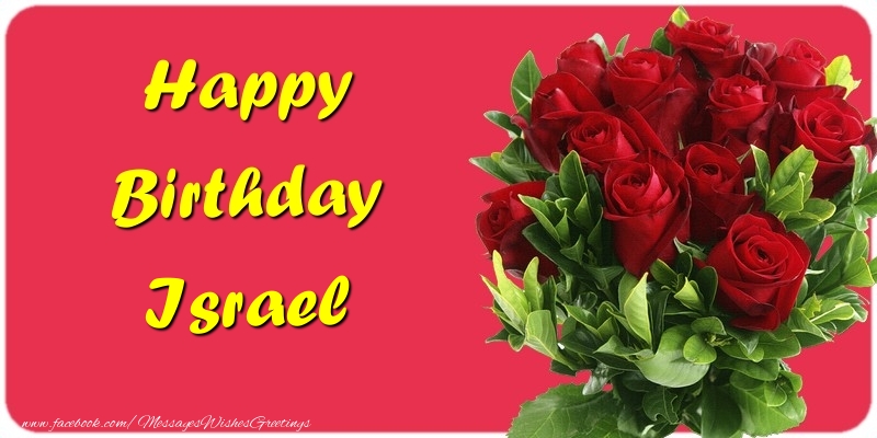 Greetings Cards for Birthday - Happy Birthday Israel