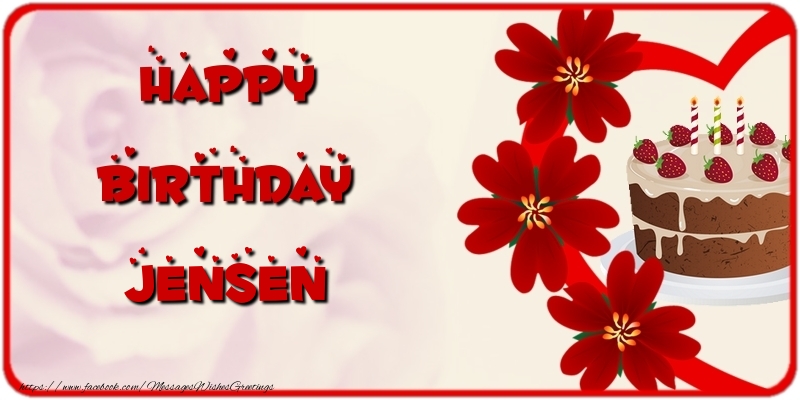 Greetings Cards for Birthday - Happy Birthday Jensen