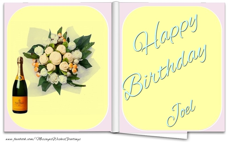 Greetings Cards for Birthday - Happy Birthday Joel