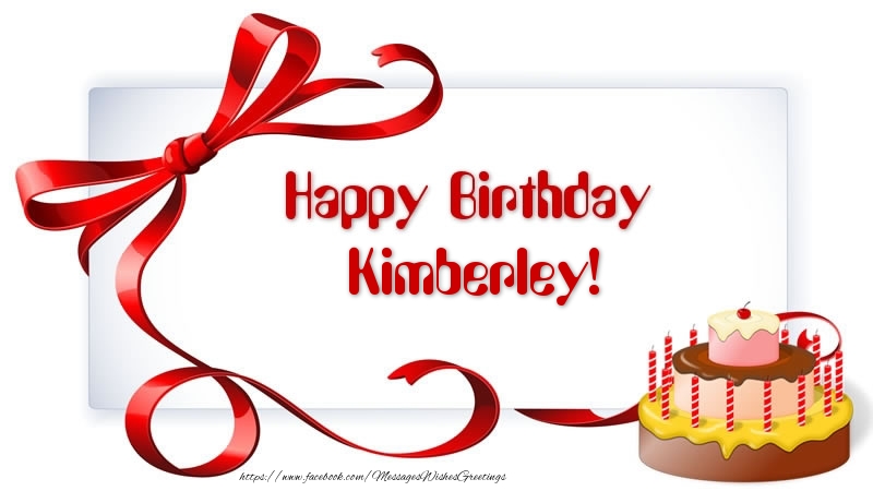 Greetings Cards for Birthday - Happy Birthday Kimberley!