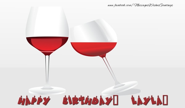 Greetings Cards for Birthday - Champagne | Happy Birthday, Layla!