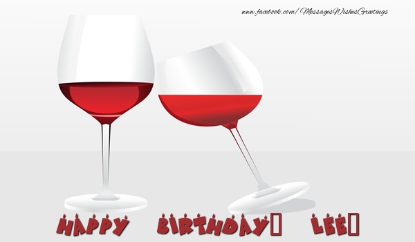 Greetings Cards for Birthday - Happy Birthday, Lee!