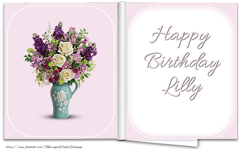 Greetings Cards for Birthday - Happy Birthday Lilly