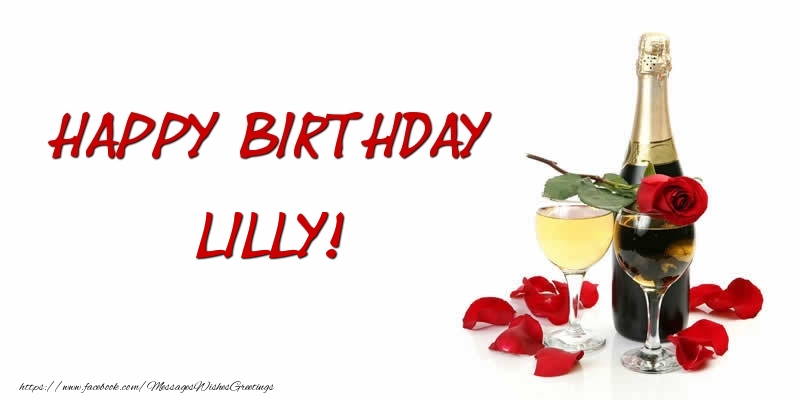 Greetings Cards for Birthday - Happy Birthday Lilly