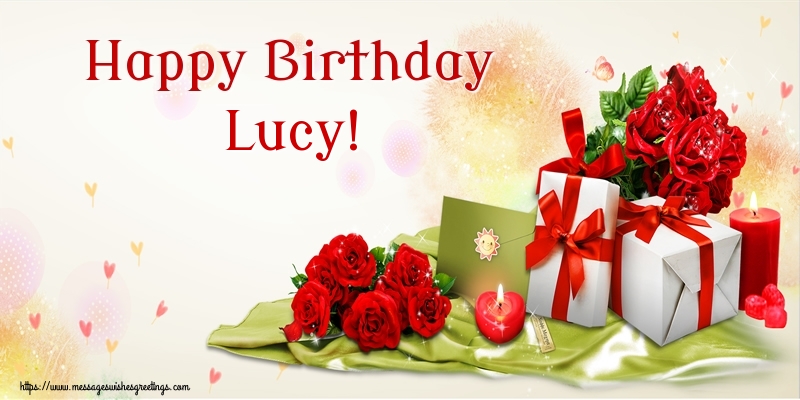Greetings Cards for Birthday - Happy Birthday Lucy!