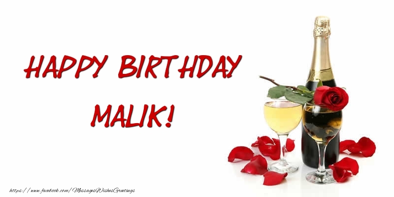Greetings Cards for Birthday - Happy Birthday Malik