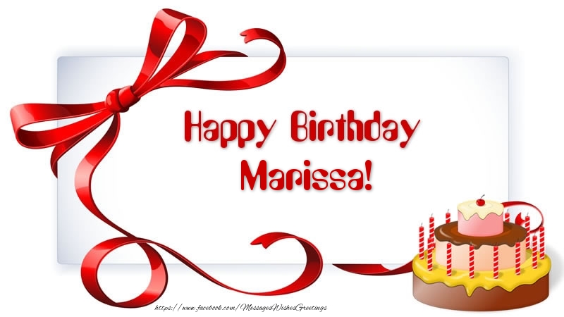 Greetings Cards for Birthday - Happy Birthday Marissa!