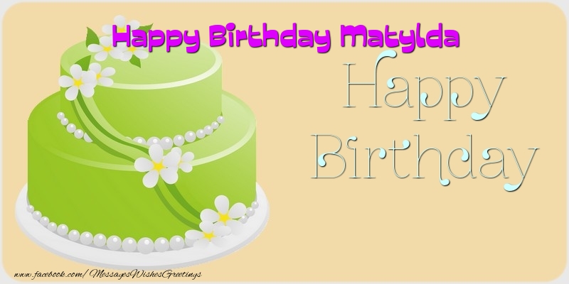 Greetings Cards for Birthday - Happy Birthday Matylda