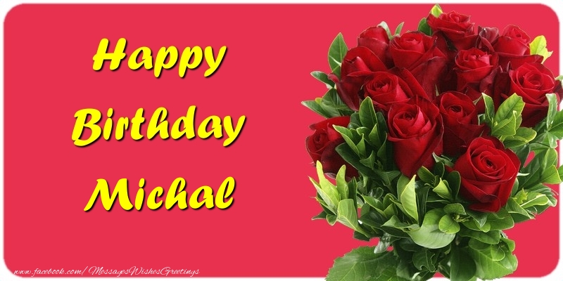 Greetings Cards for Birthday - Happy Birthday Michal
