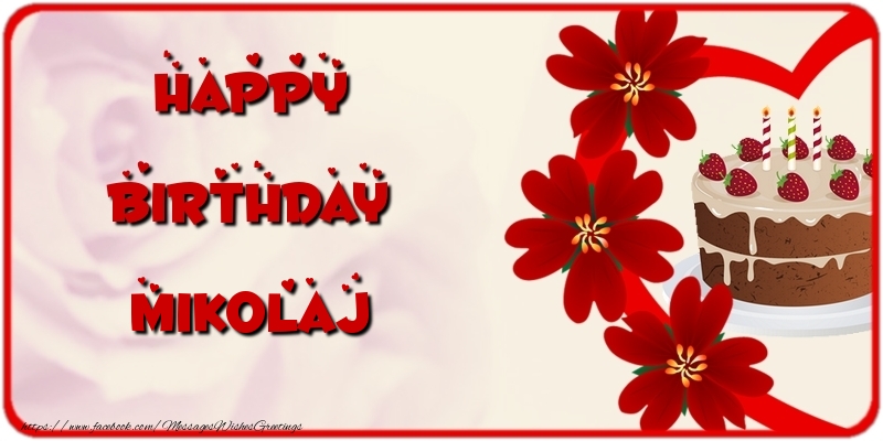 Greetings Cards for Birthday - Happy Birthday Mikolaj