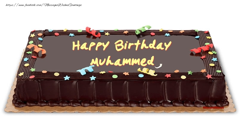 Greetings Cards for Birthday - Cake | Happy Birthday Muhammed