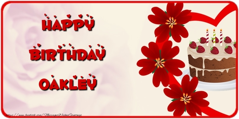 Greetings Cards for Birthday - Happy Birthday Oakley