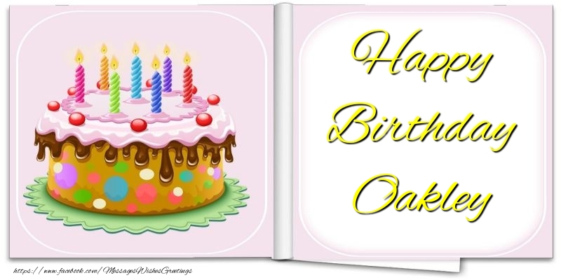 Greetings Cards for Birthday - Happy Birthday Oakley