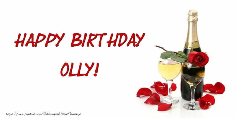 Greetings Cards for Birthday - Happy Birthday Olly