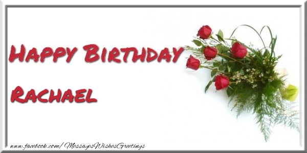 Greetings Cards for Birthday - Happy Birthday Rachael