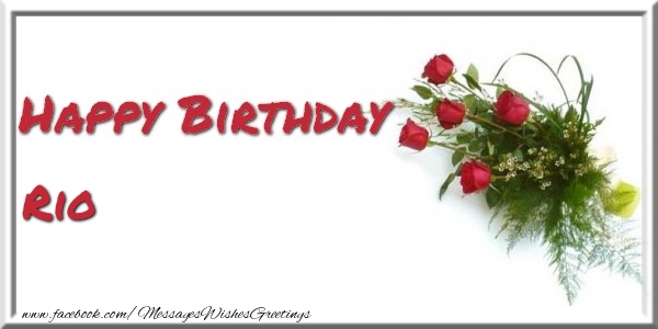 Greetings Cards for Birthday - Happy Birthday Rio